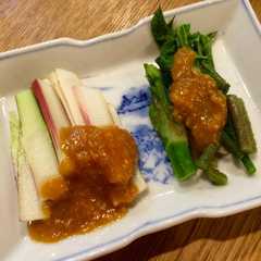 รูปของ ヤマウドと柚子味噌