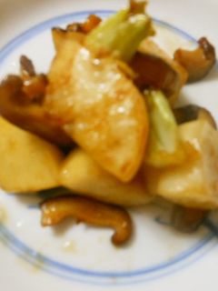 カブと椎茸炒め 超簡単 -レシピのメイン写真