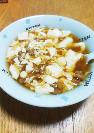 超簡単！適当！豆腐納豆。-レシピのメイン写真