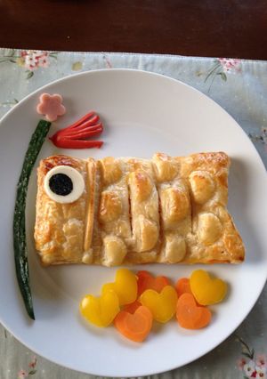 こいのぼりのサーモンパイ-レシピのメイン写真
