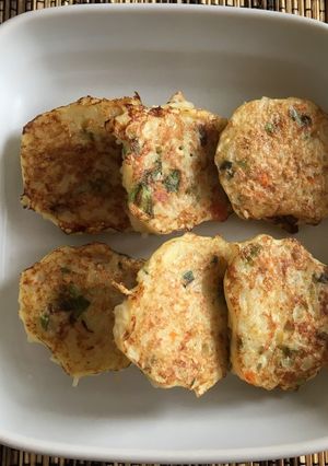＊ベビもパパも＊ 素麺ふわモチ焼き離乳食-レシピのメイン写真