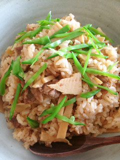 筍と牛肉の炊き込みご飯-レシピのメイン写真