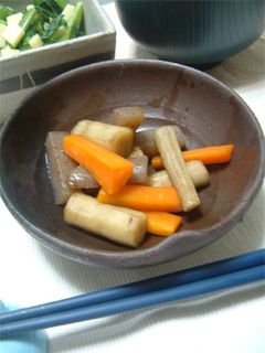 母の味・ごぼうとこんにゃくの煮物-レシピのメイン写真