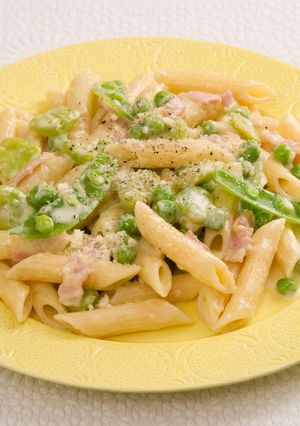 3種の豆のクリーム春パスタ -レシピのメイン写真