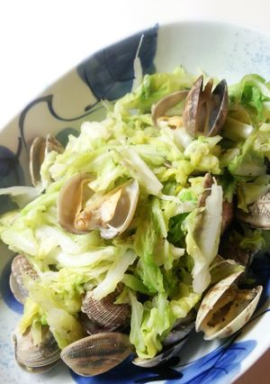 春キャベツとアサリの蒸し焼き♫-レシピのメイン写真