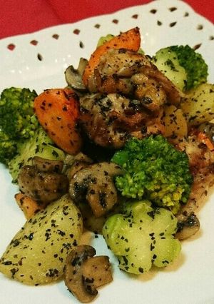 鶏肉と野菜のバジル炒め-レシピのメイン写真