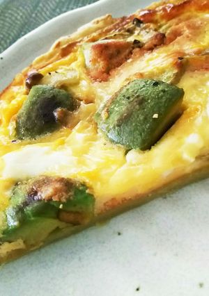 パイ皿で～アボカドと明太子のキッシュ-レシピのメイン写真
