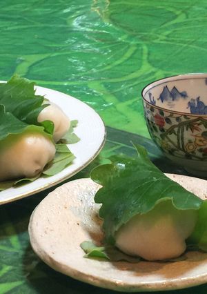 レンジで簡単柏もち作り-レシピのメイン写真