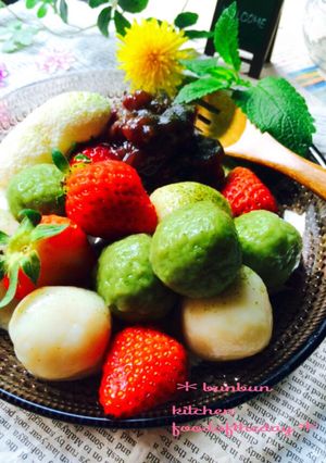 おひとりさまのお豆腐白玉クリームあんこ♡-レシピのメイン写真