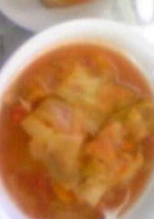 春キャベのトマトスープ（ピリ辛味）-レシピのメイン写真