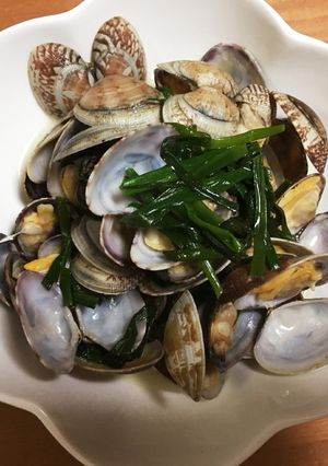 アサリとハーブネギのバター醤油酒蒸し-レシピのメイン写真