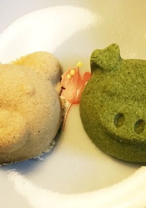 落雁（抹茶）-レシピのメイン写真