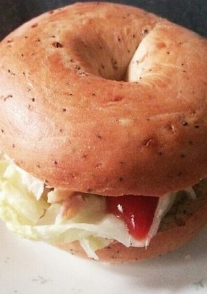 ベーグル、ローストチキンサンド-レシピのメイン写真