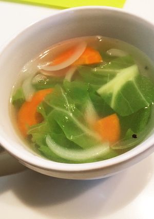 簡単！新玉ねぎと春キャベツのスープ-レシピのメイン写真