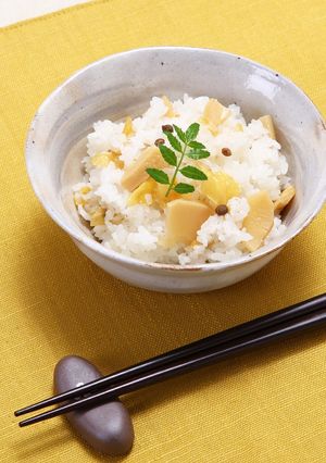 ゆばと筍の鞍馬風ごはん（精進料理）-レシピのメイン写真