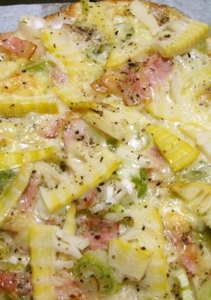 筍のピザ　大人の味-レシピのメイン写真