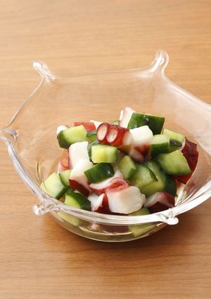 簡単副菜！きゅうりとタコのこまごま酢の物-レシピのメイン写真