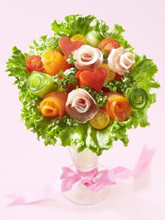 ハートのブーケサラダ-レシピのメイン写真