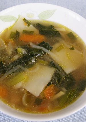 学校給食　五目ワンタンスープ-レシピのメイン写真