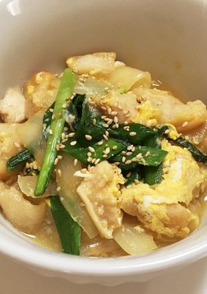 ごま油香る！お麩とニラの卵とじ☆-レシピのメイン写真