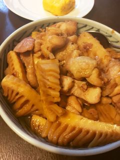 鶏モモと筍の甘辛煮-レシピのメイン写真