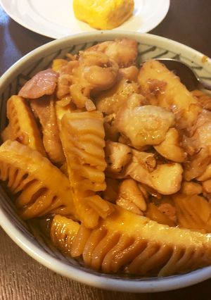 鶏モモと筍の甘辛煮-レシピのメイン写真