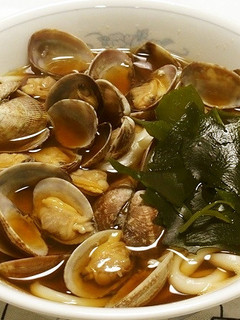 あさりたっぷり!かけうどん-レシピのメイン写真