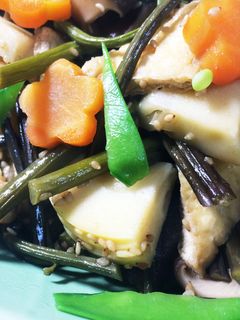 筍とわらびの煮物-レシピのメイン写真