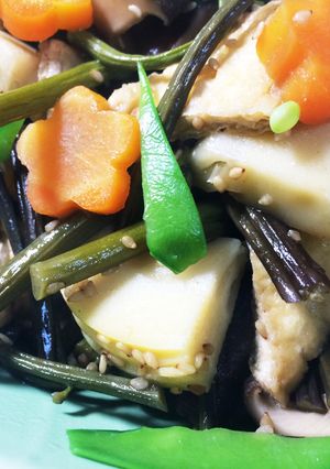 筍とわらびの煮物-レシピのメイン写真