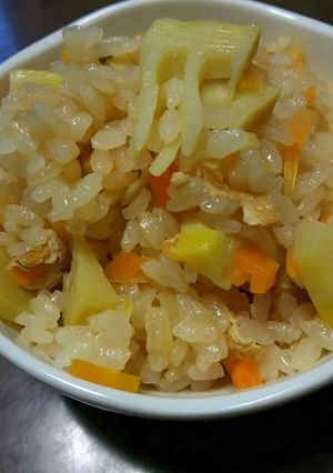 うどん風味のたけのこご飯-レシピのメイン写真