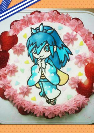 妖怪ウォッチ★キャラケーキ ふぶき姫-レシピのメイン写真