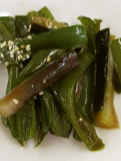 なすとピーマンの甘辛煮-レシピのメイン写真