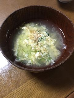 ワンポイント⭐︎ふわふわたまごスープ-レシピのメイン写真