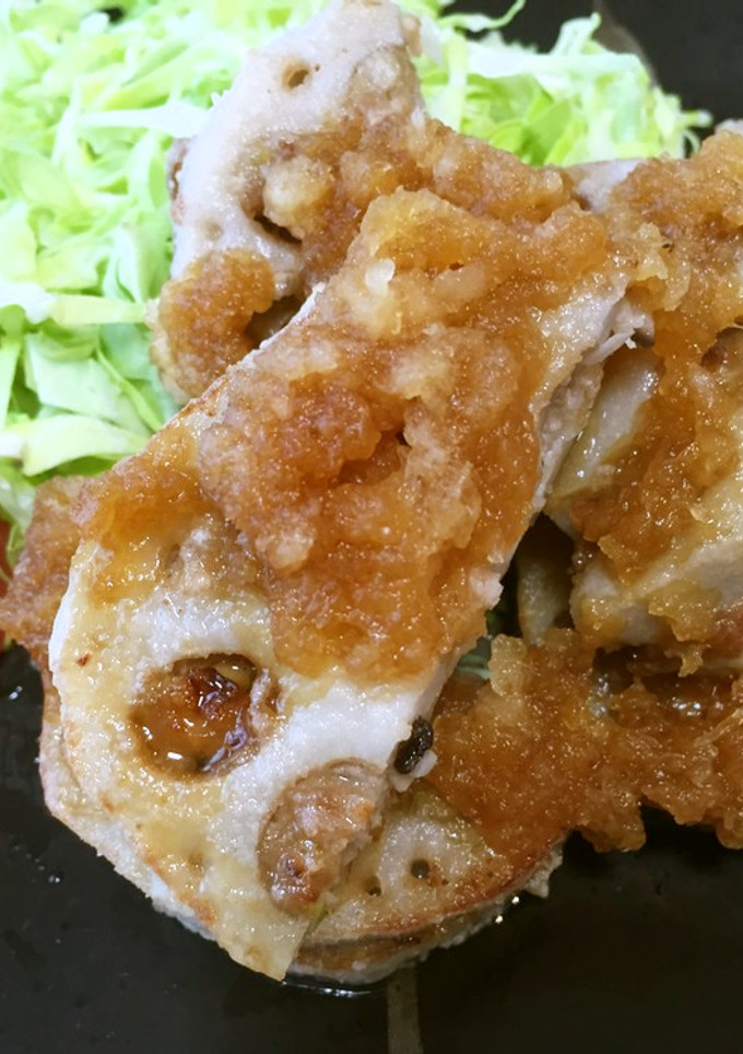 絶品！簡単！蓮根のはさみ揚げ-レシピのメイン写真