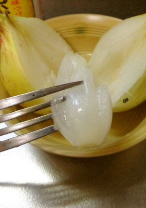 最速のレンジで新玉ねぎ焼き-レシピのメイン写真