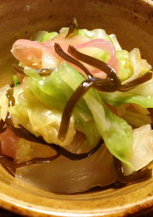 春キャベツとハムの塩昆布和え-レシピのメイン写真