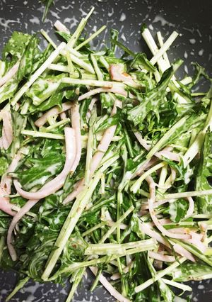 しゃきしゃき水菜のサラダ-レシピのメイン写真