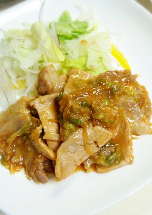 ご飯がススム！豚肉のネギ味噌焼き-レシピのメイン写真