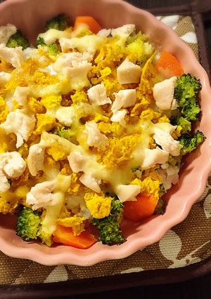 【離乳食完了期】簡単ドリア風カラフルご飯-レシピのメイン写真