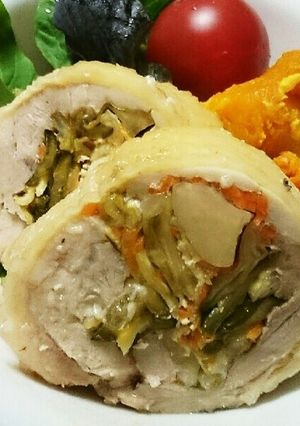チキンロール(野菜たっぷり浅漬けを使う)-レシピのメイン写真
