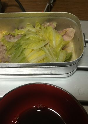 小メスティンで白菜と豚肉の重ね蒸し-レシピのメイン写真