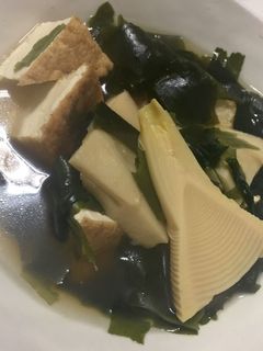 筍と厚揚げとワカメ煮-レシピのメイン写真