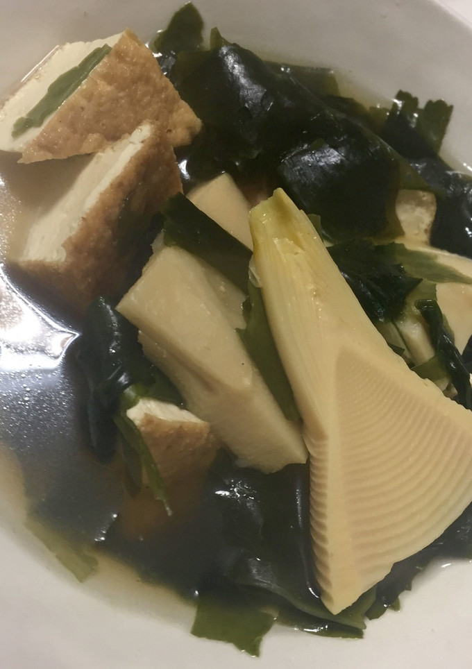 筍と厚揚げとワカメ煮-レシピのメイン写真