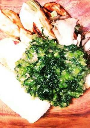 ★蕪と豆腐舞茸のソテー蕪の葉の味噌ソース-レシピのメイン写真