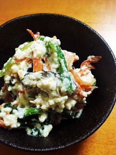 白和え ピーナツバター消費-レシピのメイン写真