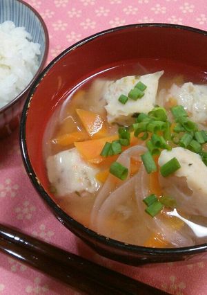甘鯛すり身のお味噌汁-レシピのメイン写真