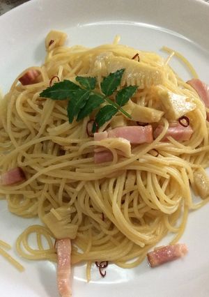 筍とベーコンのペペロンチーノ-レシピのメイン写真