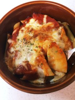 タケノコとペンネのミートグラタン-レシピのメイン写真