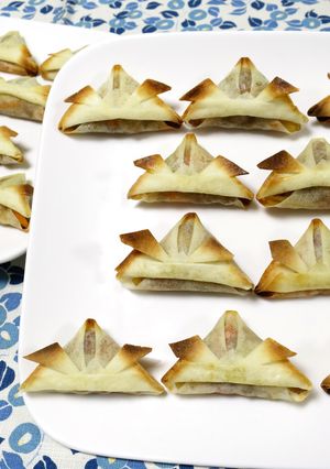 【こどもの日】揚げずにかぶと春巻き♪-レシピのメイン写真