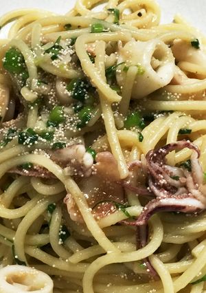 イカとたらこの和風スパゲッティ-レシピのメイン写真